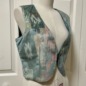 Vtg Western Pastel Vest